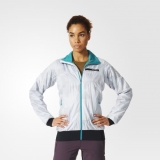 Z65v9250 - Adidas Terrex Skyclimb Alpha Jacket Grey - Women - Clothing